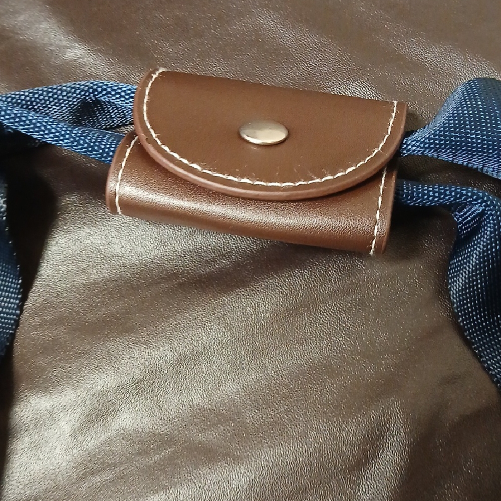 Longines Navy and Brown Men's Backpack - Picture 5 of 7